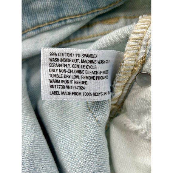 Wild Fable Highest Rise Mom Distressed Jeans 90s retro grunge light wash - Picture 8 of 8